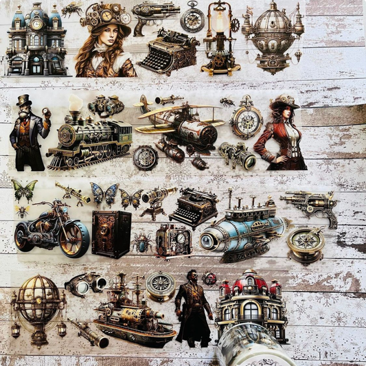 Steampunk Retro Fusion | Matte PET Tape