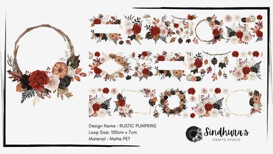 Rustic Pumpkins | Matte PET Tape