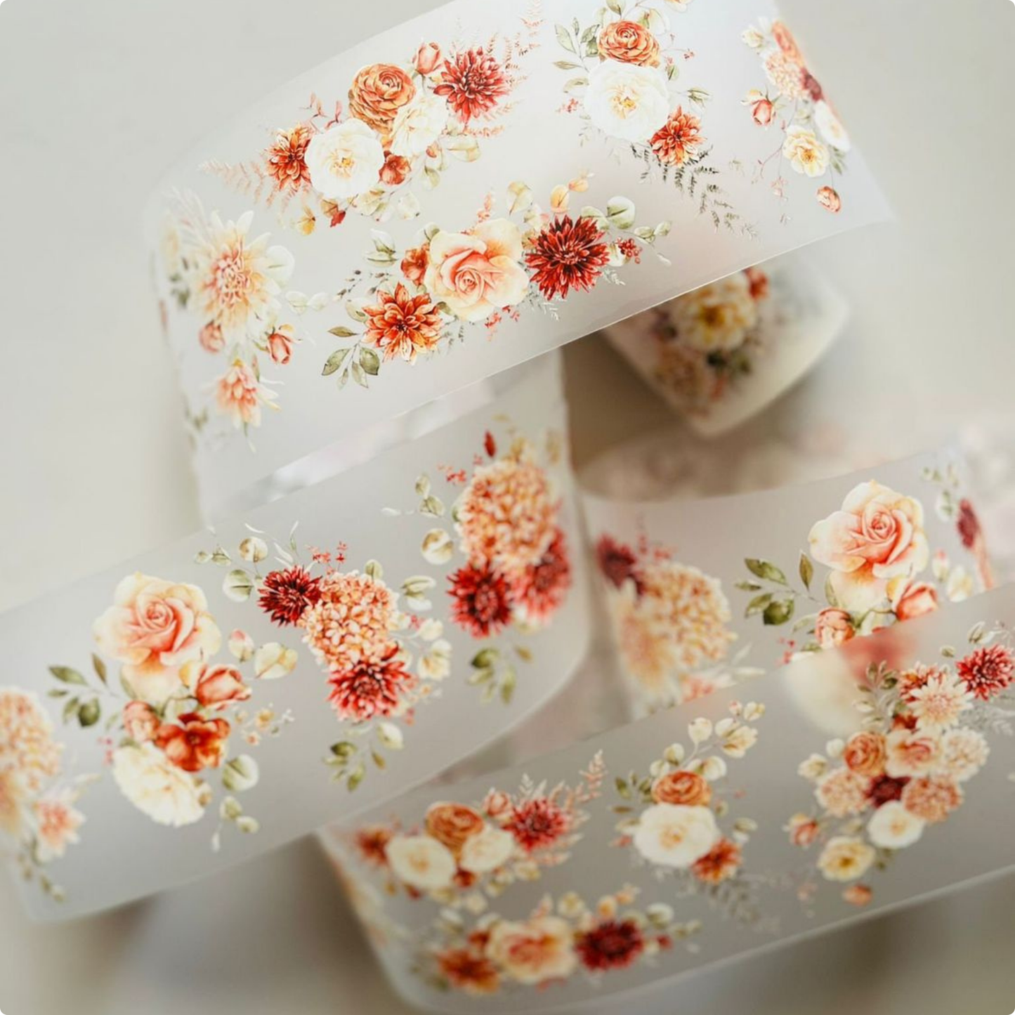 Sunset Bloom | Matte PET Tape