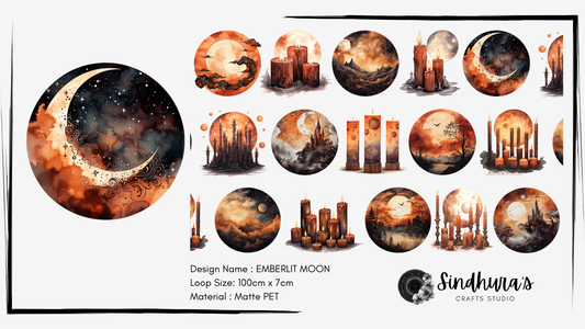 Emberlit Moon | Matte PET Tape