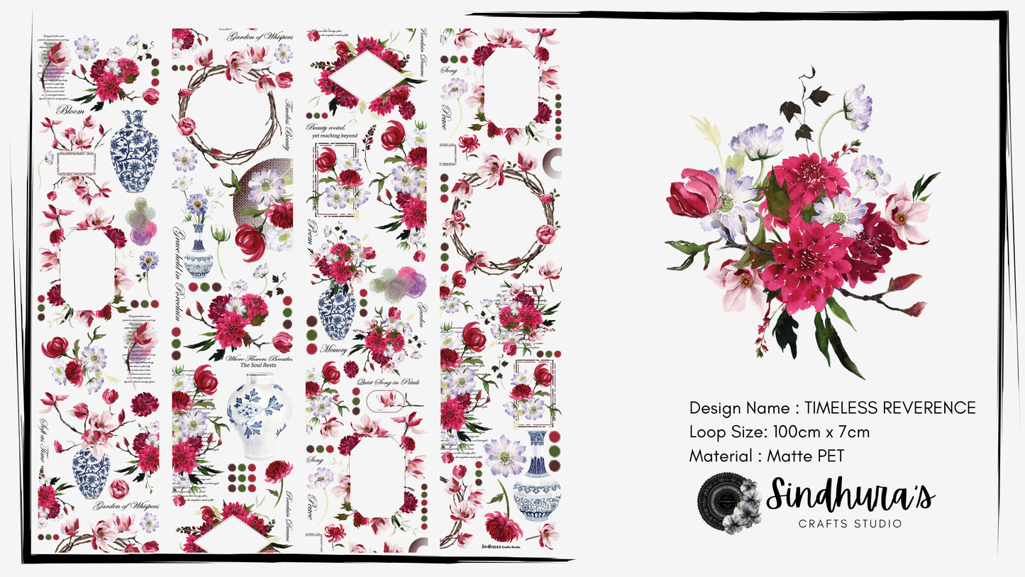 Timeless Reverence | Matt PET Tape for Scrapbook & Journaling