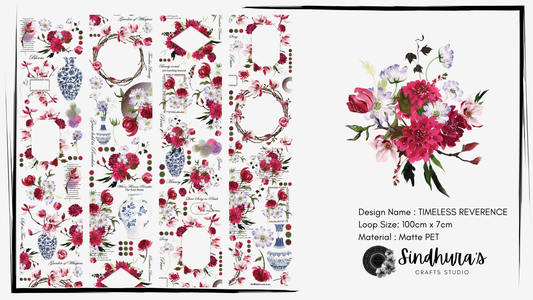 Timeless Reverence | Matt PET Tape for Scrapbook & Journaling