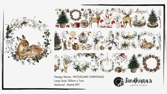 Woodland Christmas | Matte PET Tape