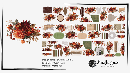 Scarlet Aisles | Matte PET Tape