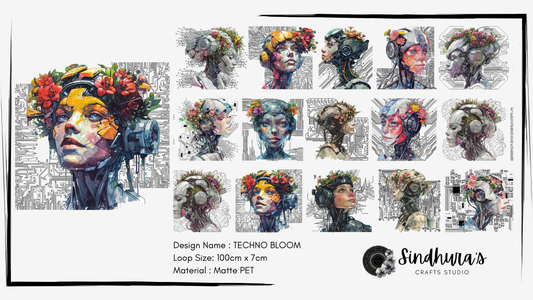 Techno Bloom | Matte PET Tape