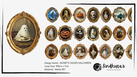 Monet's Gilded Halloween | Matte PET Tape
