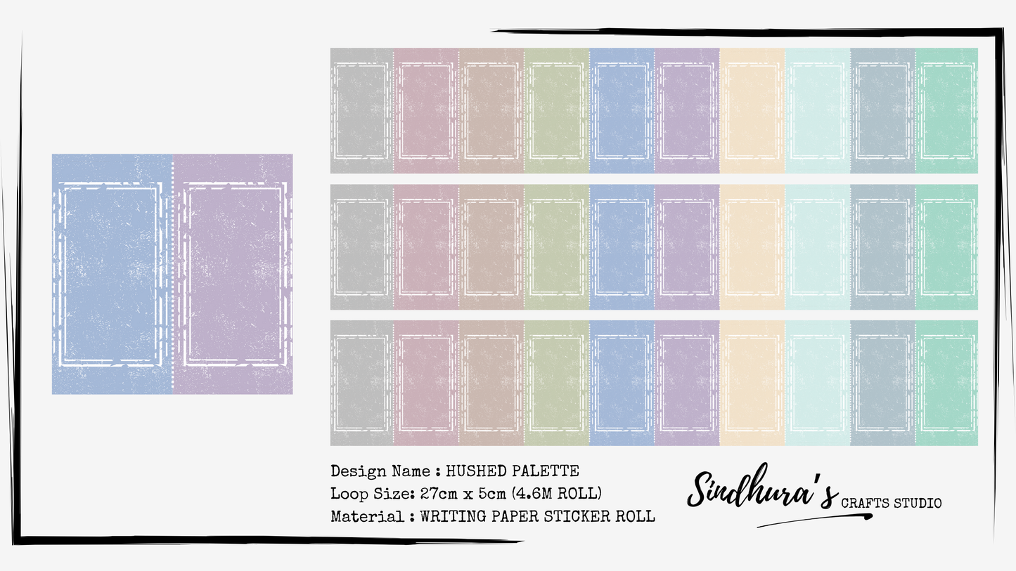 Hushed Palette | Pastel Writing Paper Sticker Roll
