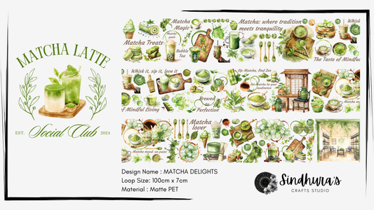 Matcha Delights | Matte PET Tape