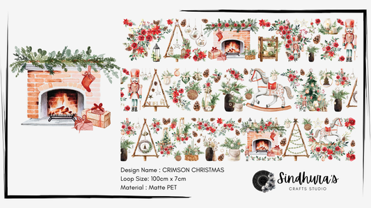 Crimson Christmas | Matte PET Tape