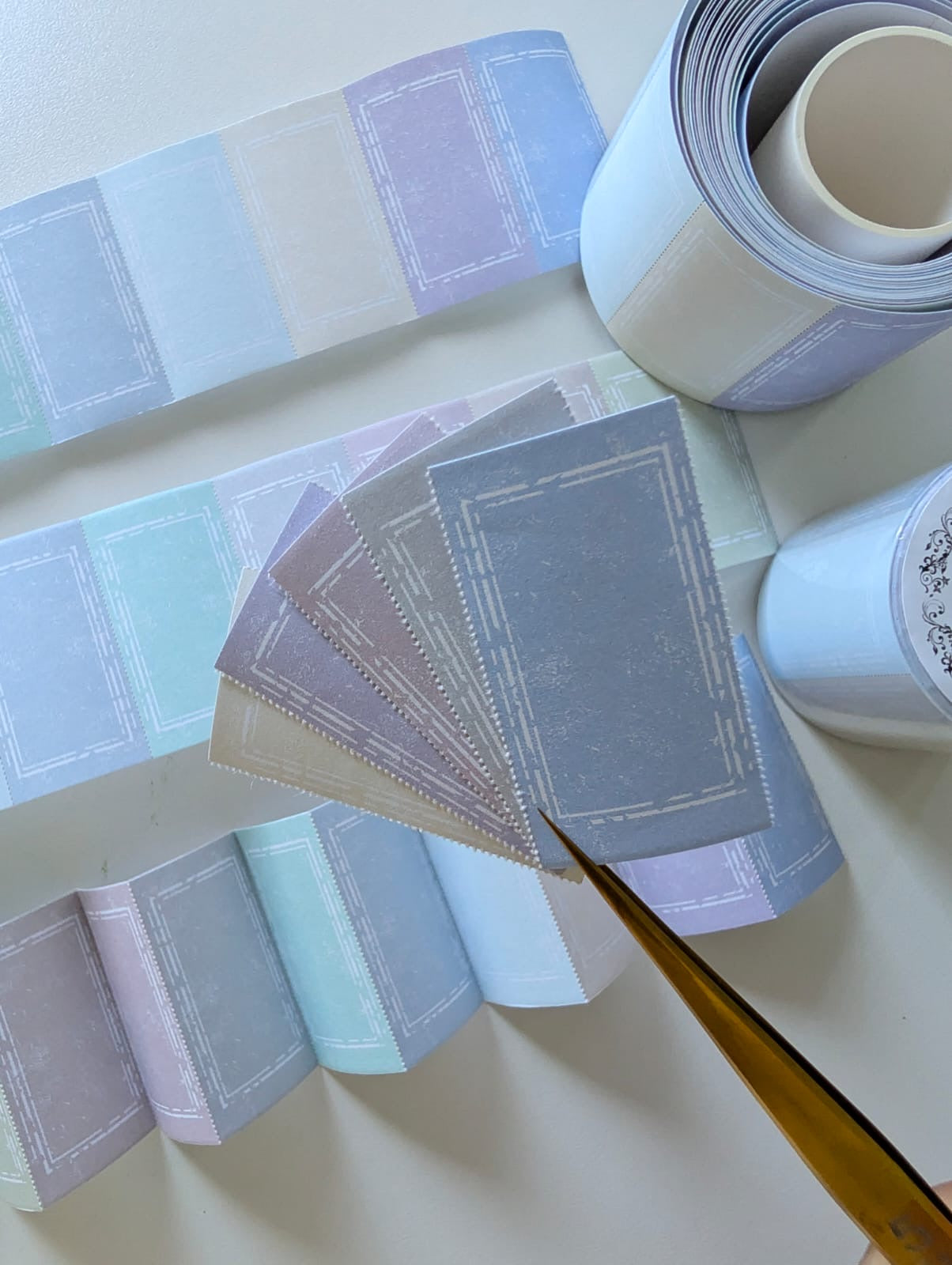 Hushed Palette | Pastel Writing Paper Sticker Roll