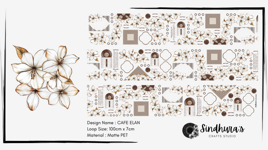 Cafe Elan | Matte PET Tape