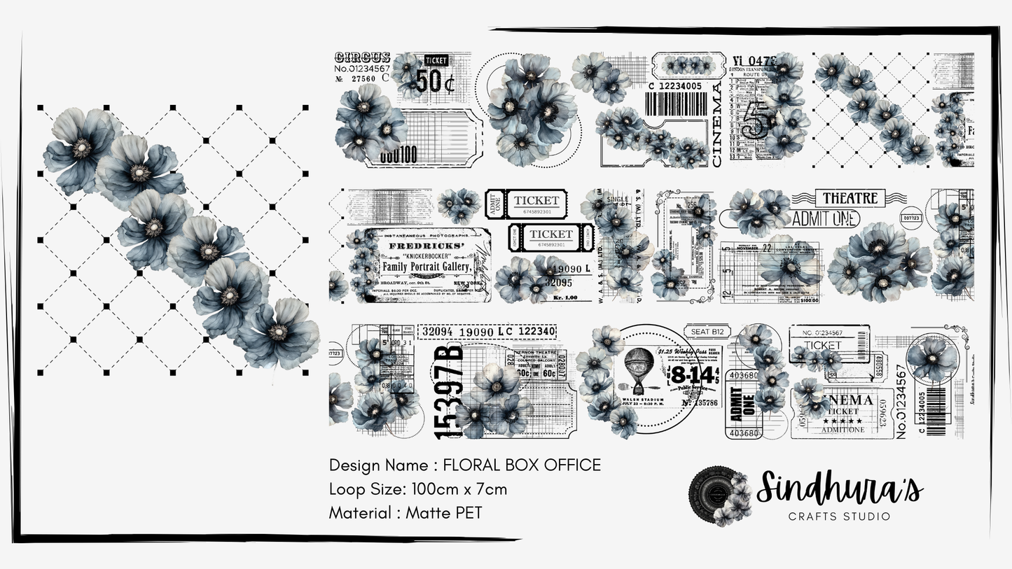 Floral Box Office | Matte PET Tape