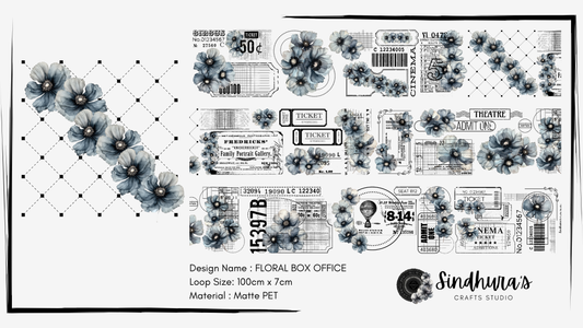 Floral Box Office | Matte PET Tape