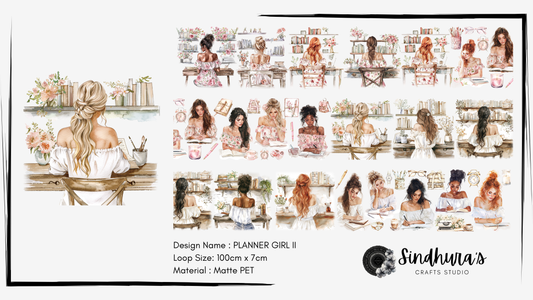 Planner Girl v2 | Matte PET Tape