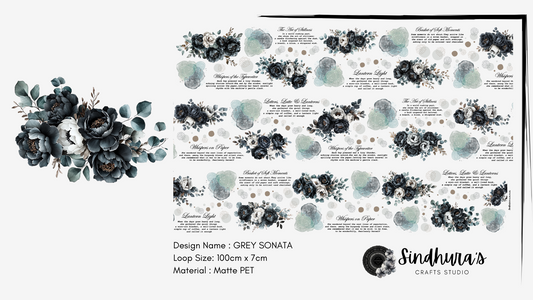 Grey Sonata | Matte PET Tape