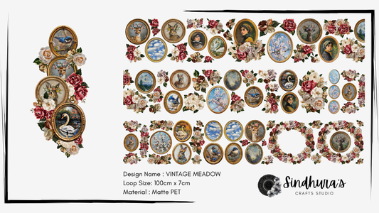 Vintage Meadow | Matte PET Tape