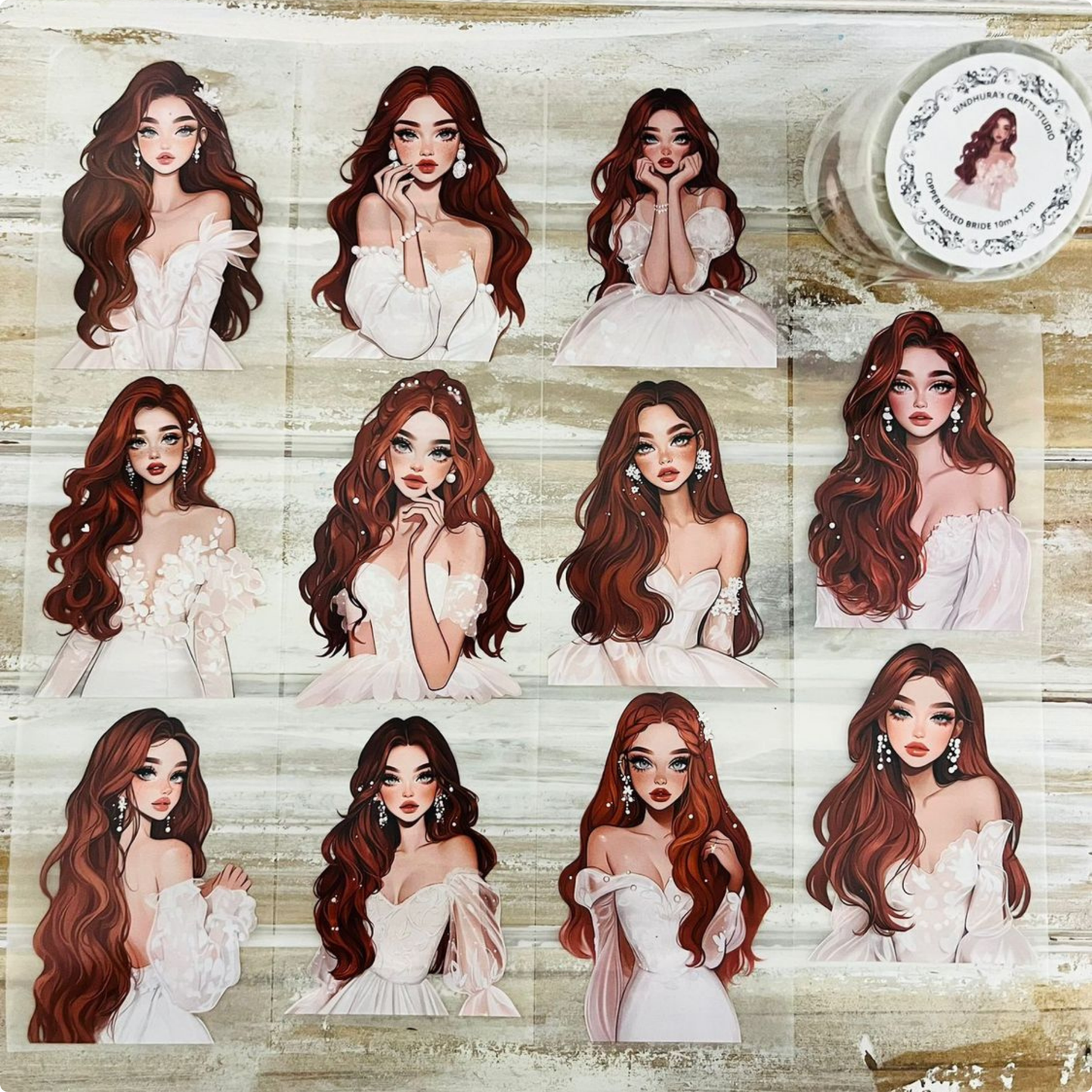 Copper Kissed Bride | Matte PET Tape