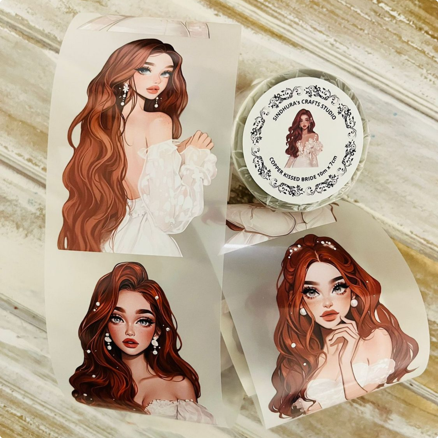 Copper Kissed Bride | Matte PET Tape