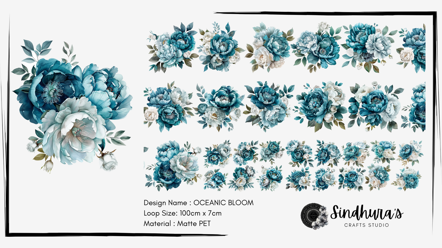 Oceanic Bloom | Matte PET Tape