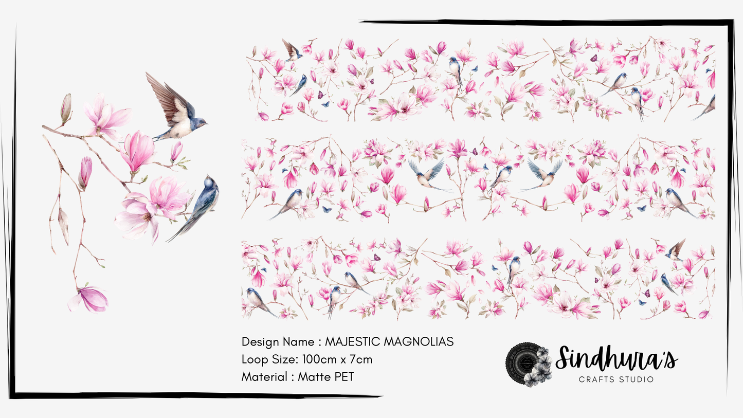 Majestic Magnolias | Matte PET Tape