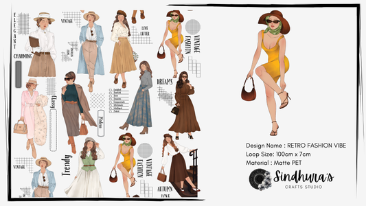 Retro Fashion Vibe | Matte PET Tape