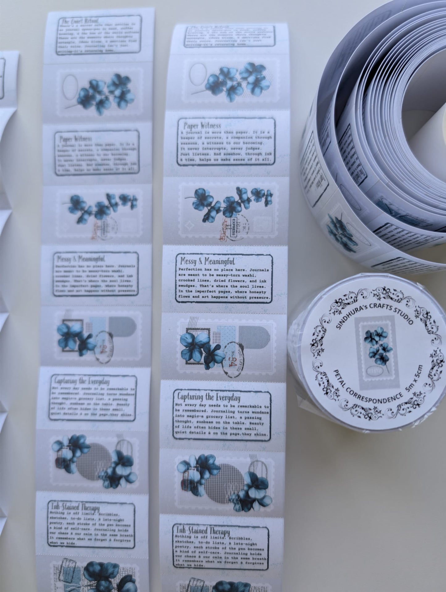 Petal Correspondence | Floral Writing Paper Sticker Roll