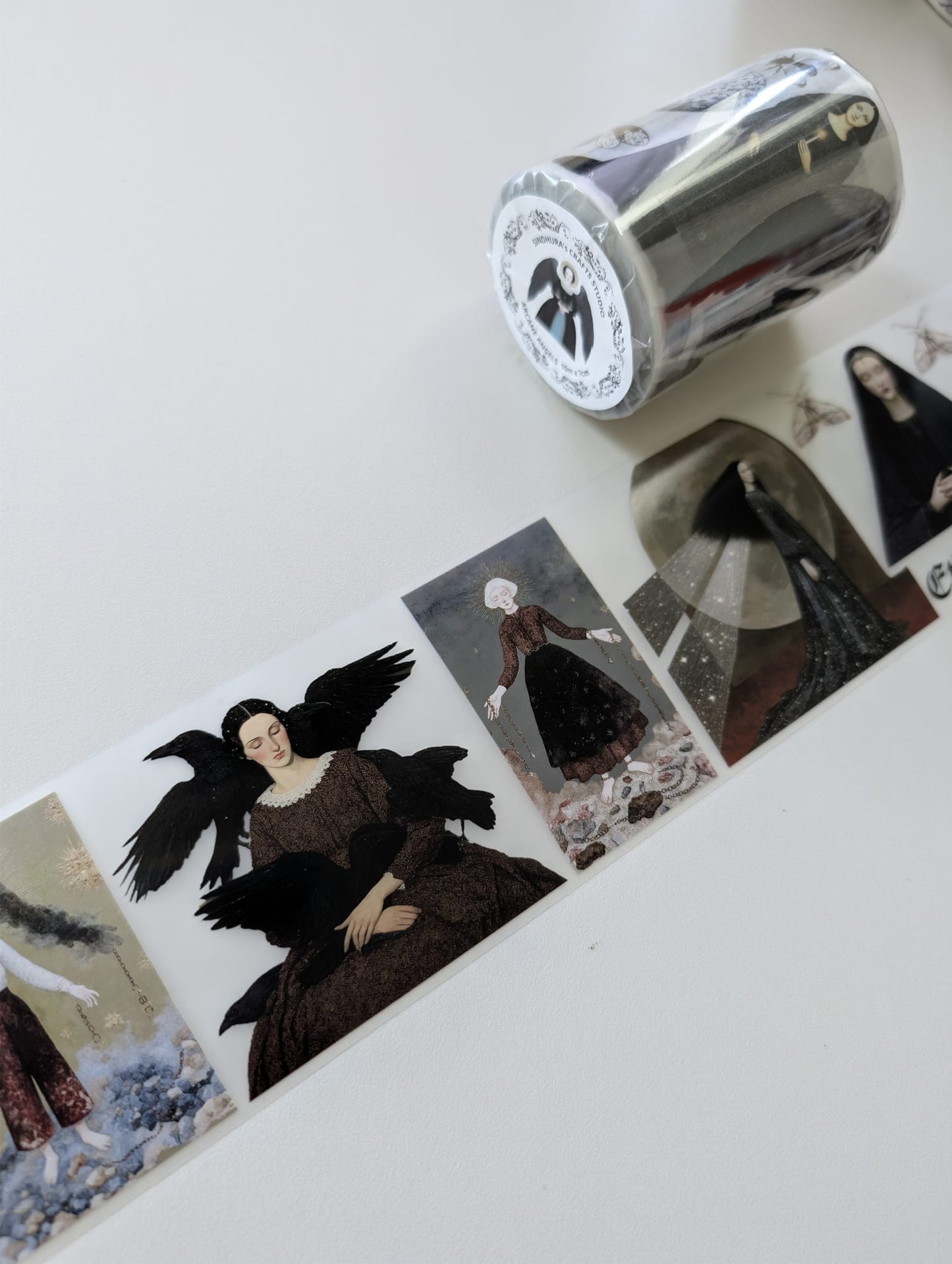 Arcane Angels | Matt PET Tape for Scrapbook & Journaling