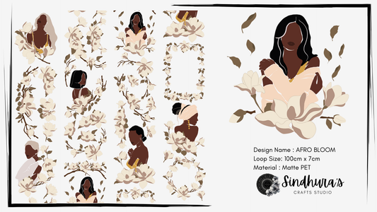 Afro Bloom | Matte PET Tape