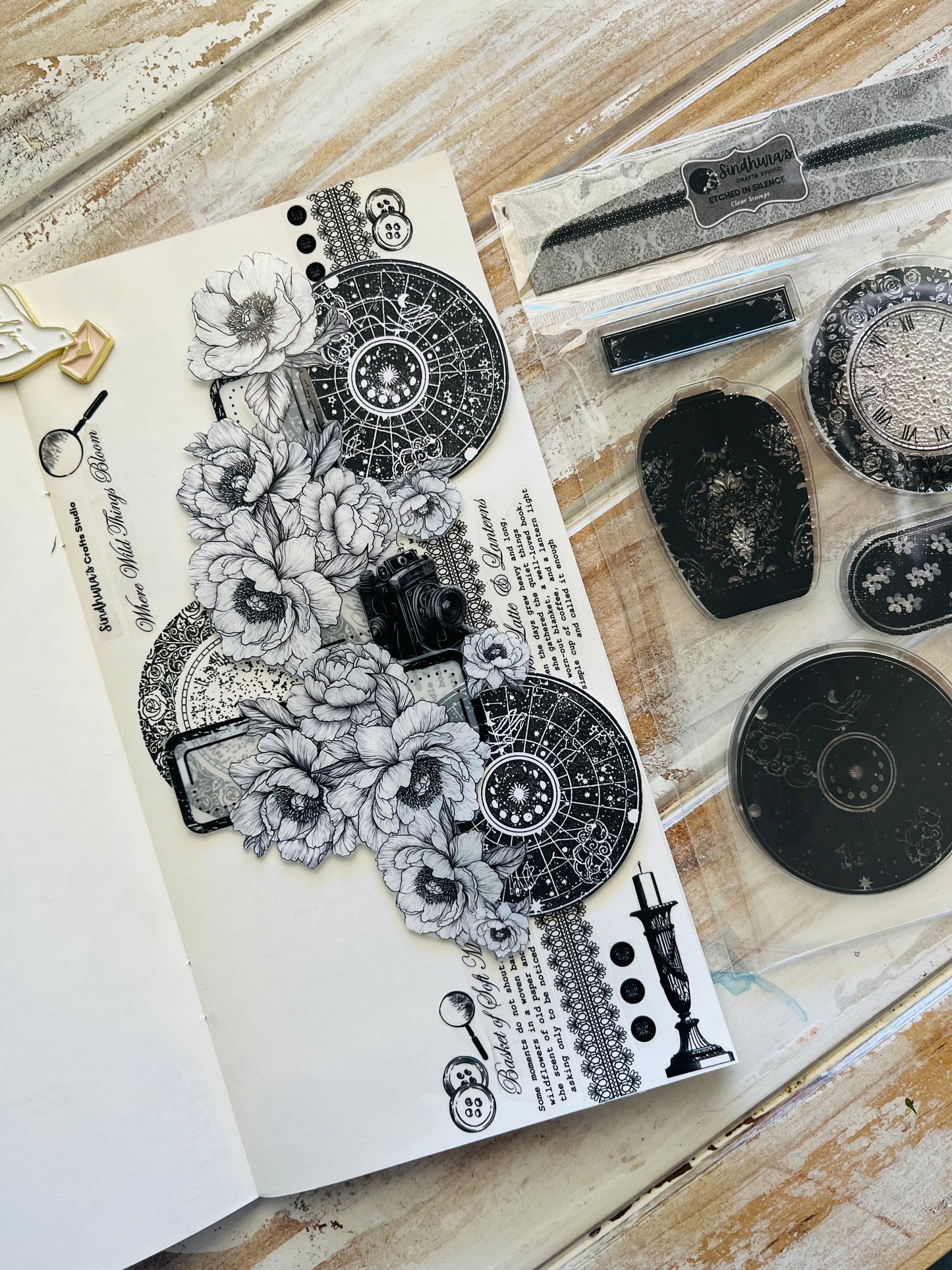 Etched in Silence – A6 Silicone Stamp Set (6 pcs)