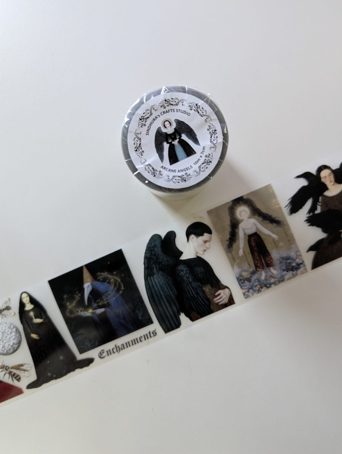 Arcane Angels | Matt PET Tape for Scrapbook & Journaling