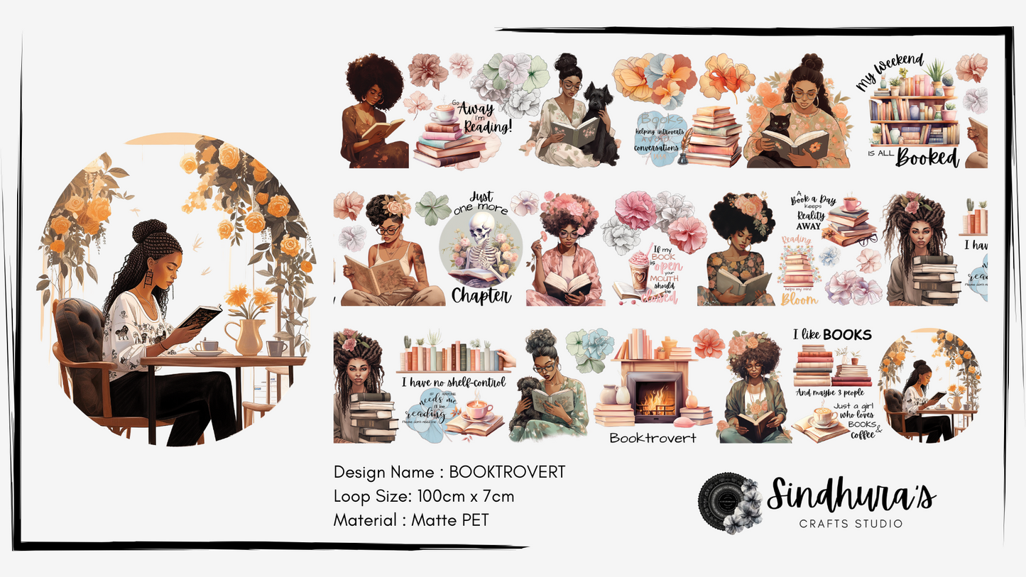 Booktrovert| Matte PET Tape