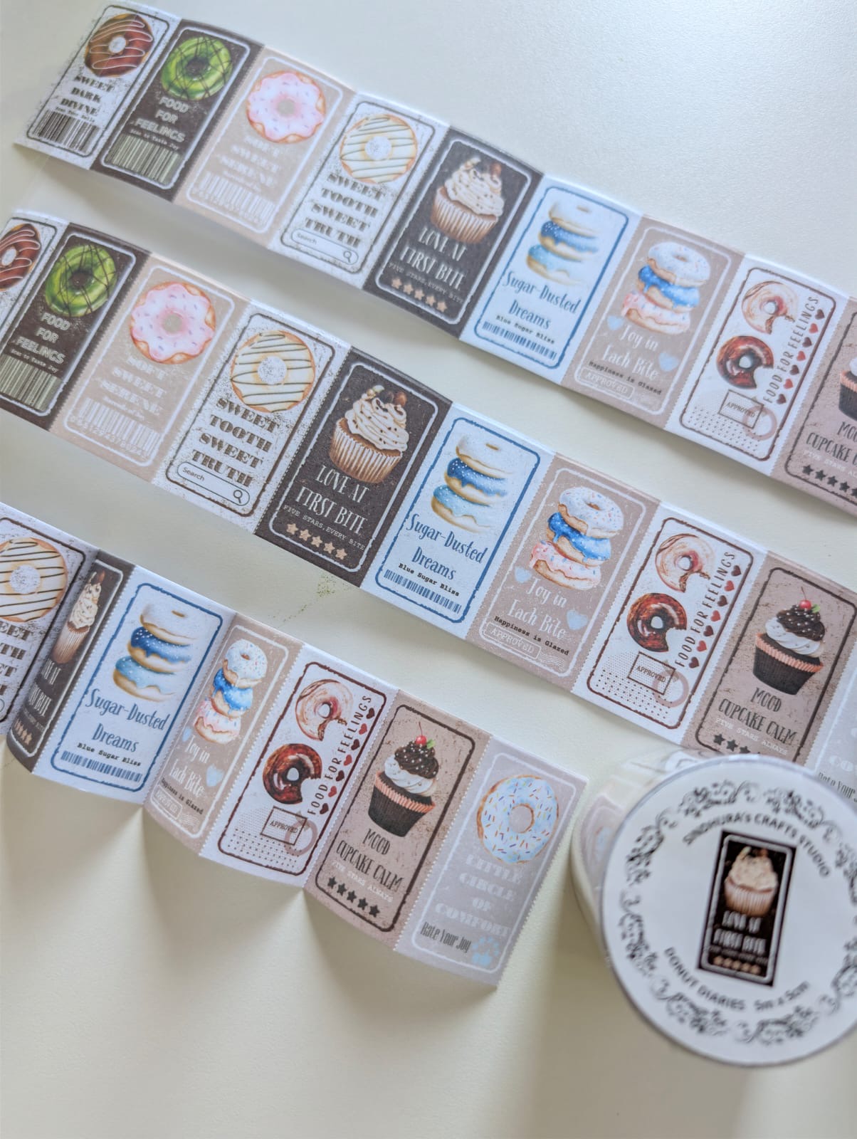 Donut Diaries | Bakery Writing Paper Sticker Roll