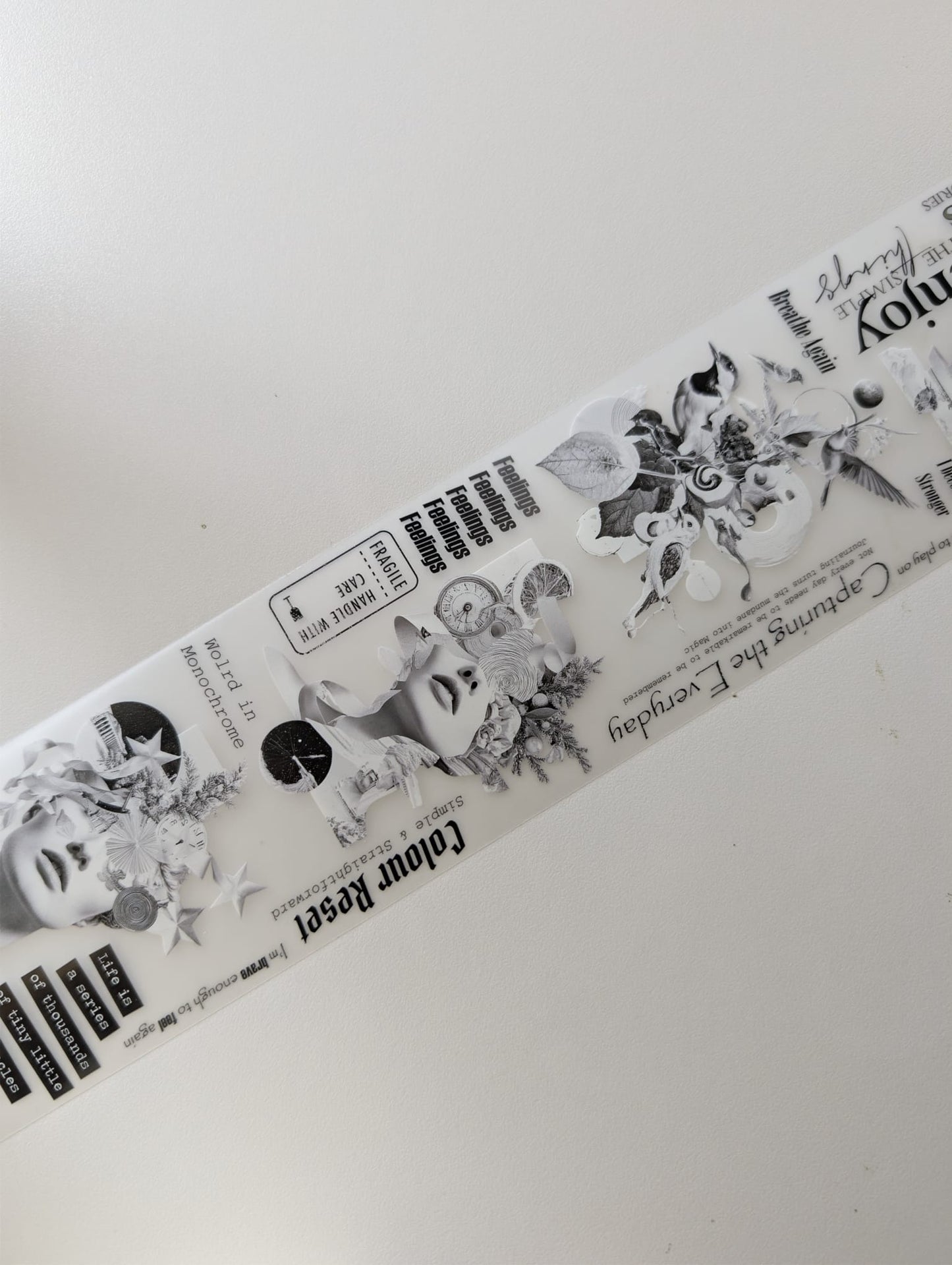 Noir Reverie | Matt PET Tape for Scrapbook & Journaling