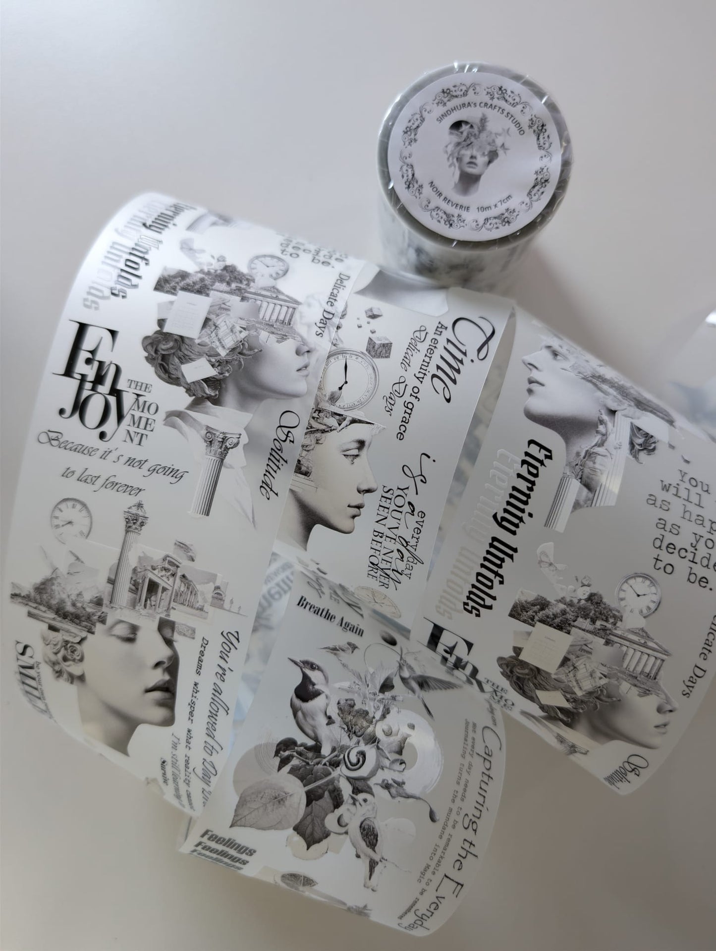 Noir Reverie | Matt PET Tape for Scrapbook & Journaling