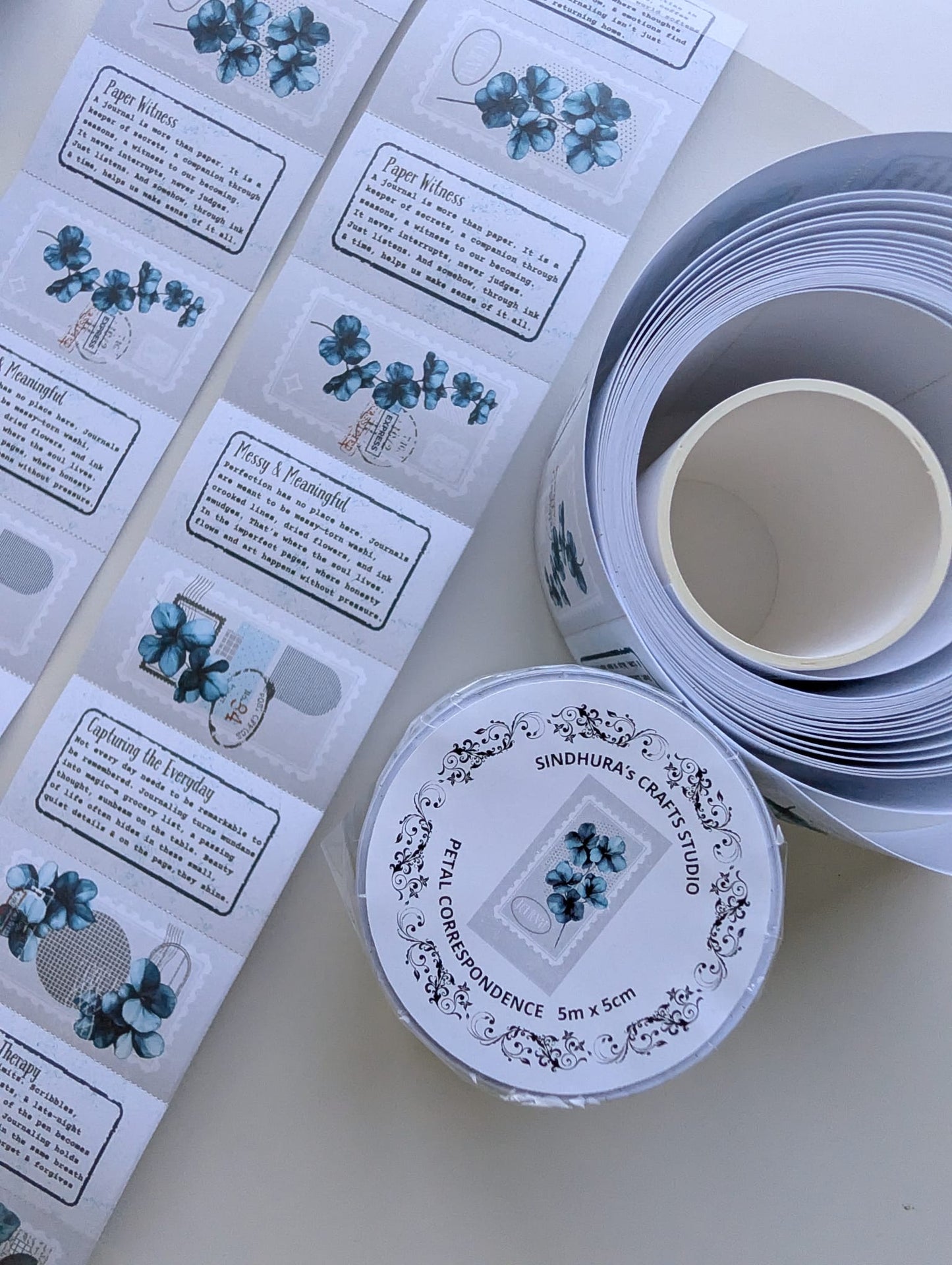 Petal Correspondence | Floral Writing Paper Sticker Roll