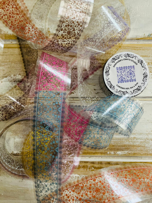 Chroma Veil – Ethereal Hues PET Tape (3cm x 5m)