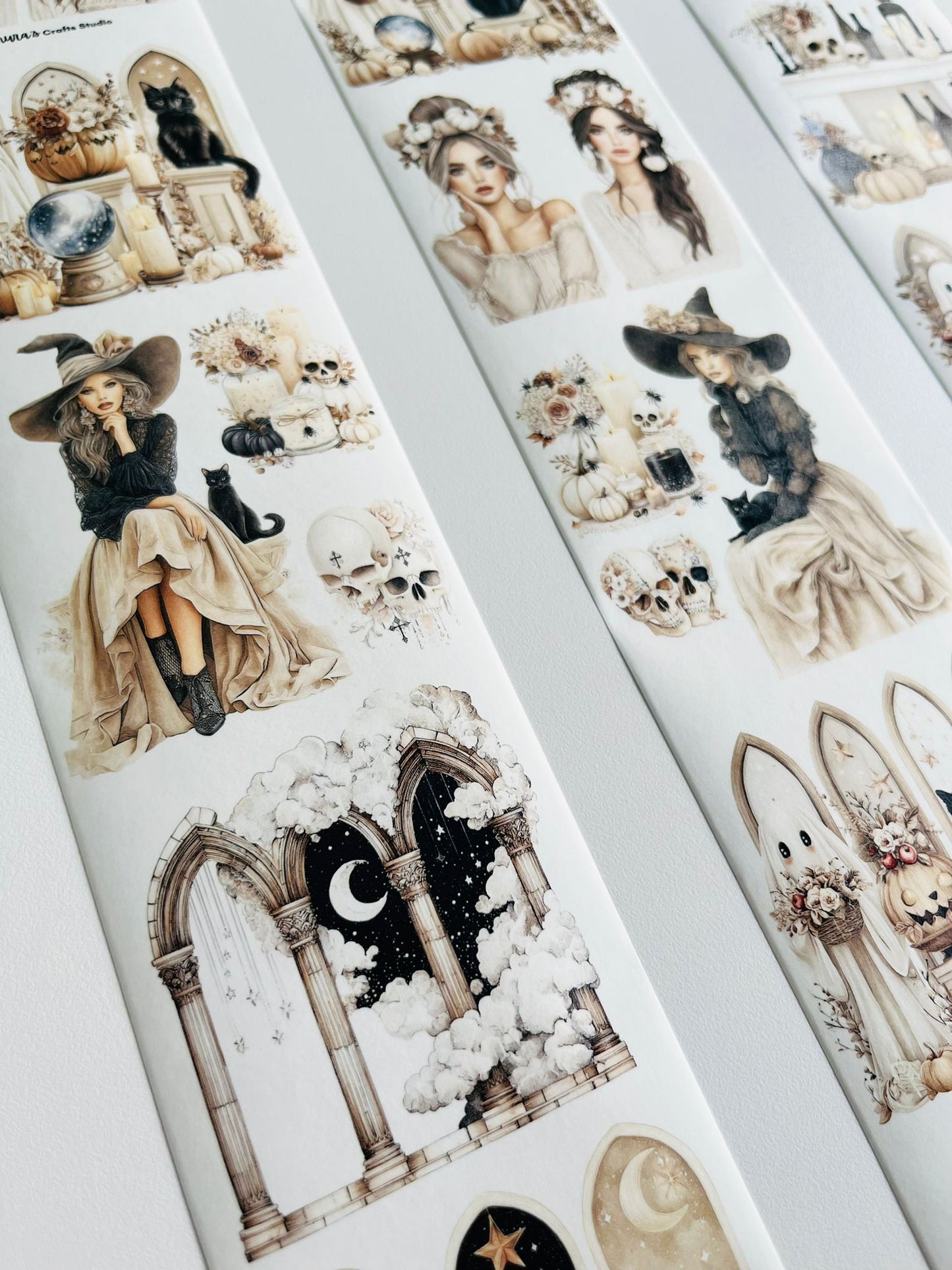 Enchanted Autumn | Washi Paper | White Background Tape