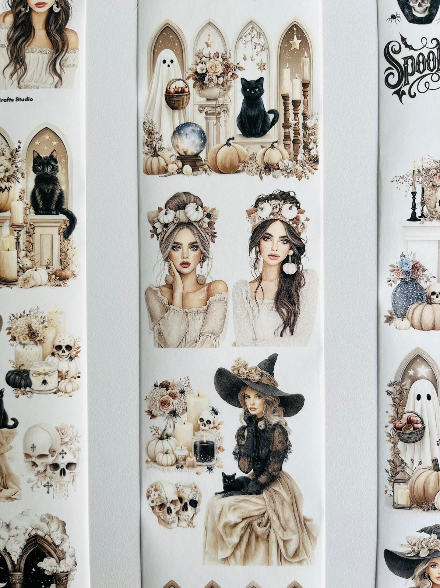 Enchanted Autumn | Washi Paper | White Background Tape