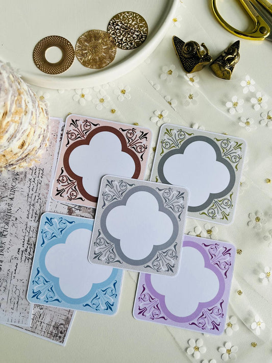 Decorative Frame Journal Cards – 10 Piece Set | 160gsm Paper