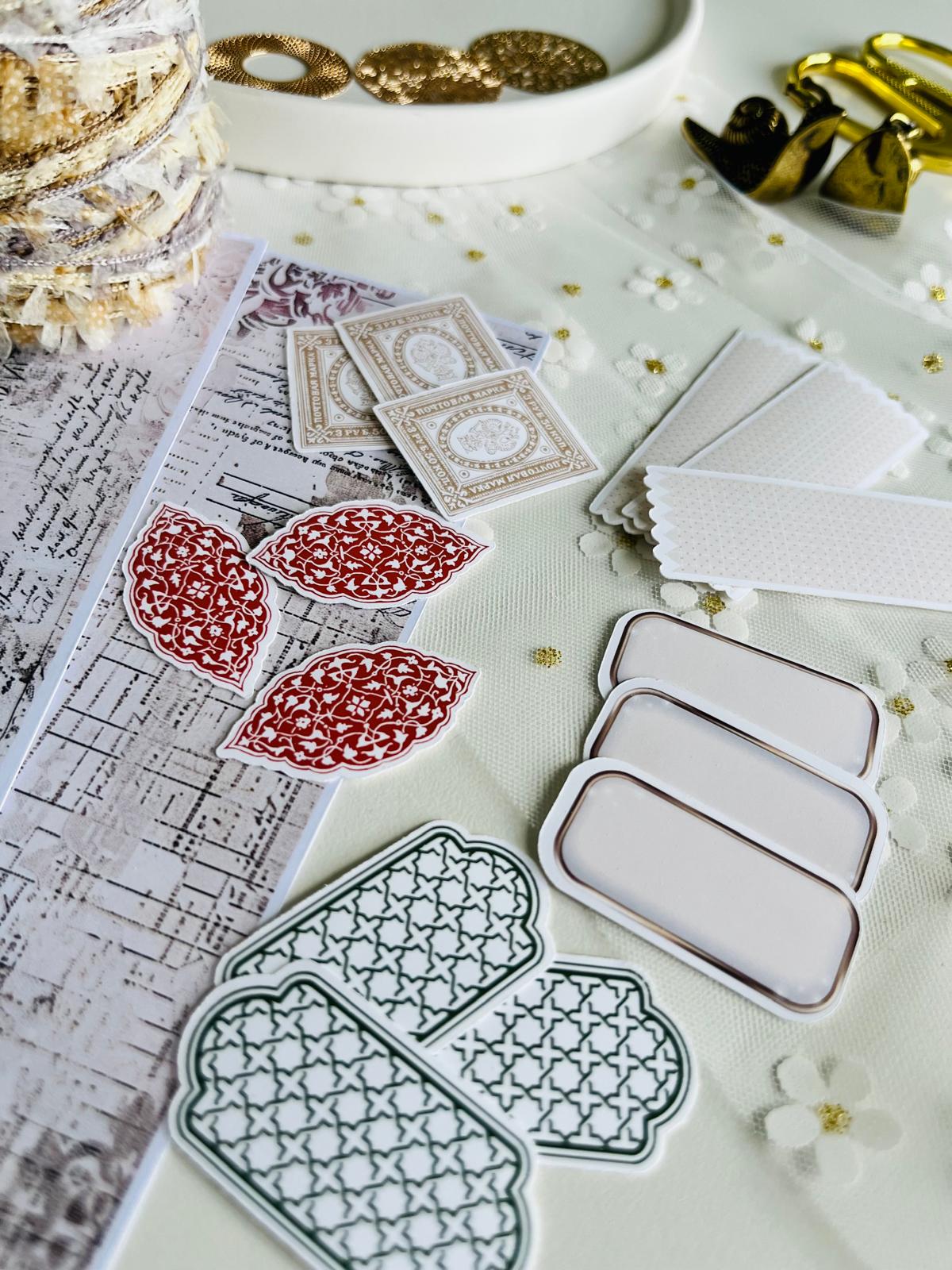 Vintage Die Cut Sticker Set – 15 Pieces | Vinyl Matte