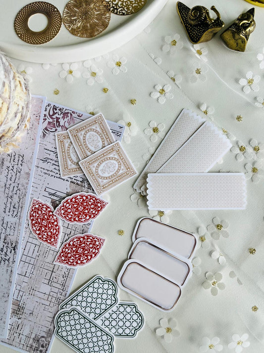 Vintage Die Cut Sticker Set – 15 Pieces | Vinyl Matte