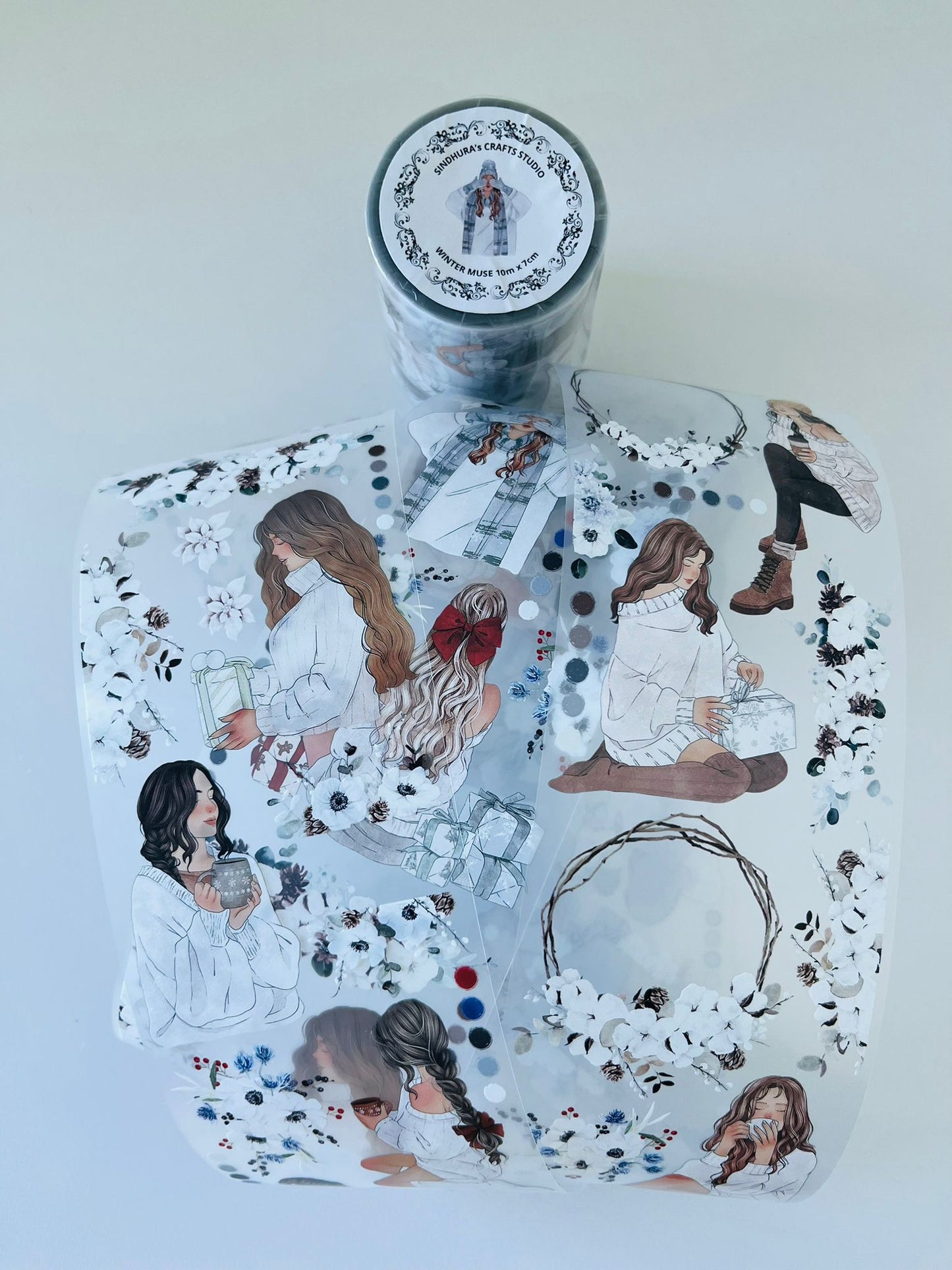 Winter Muse | Matt PET Tape for Scrapbook & Journaling