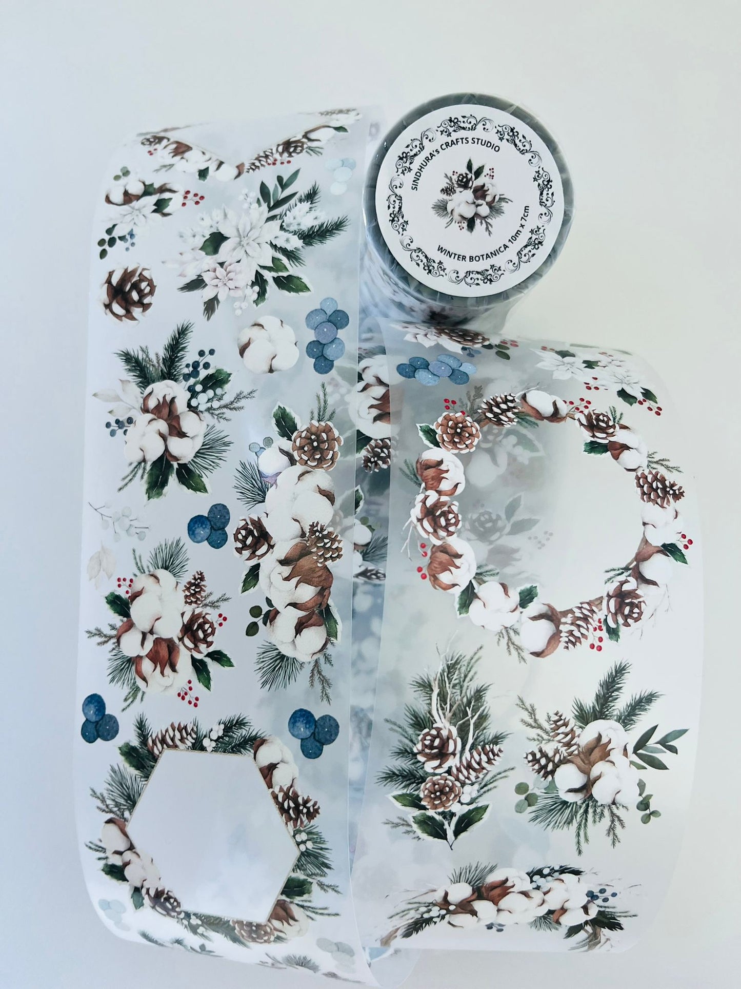 Winter Botanica | Matt PET Tape for Scrapbook & Journaling