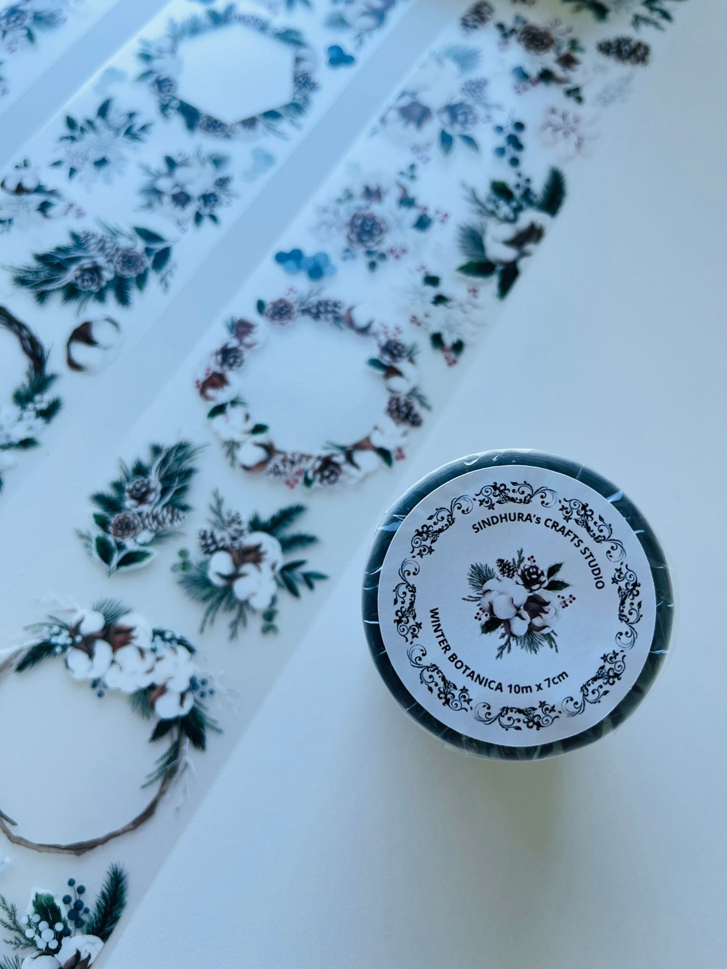 Winter Botanica | Matt PET Tape for Scrapbook & Journaling