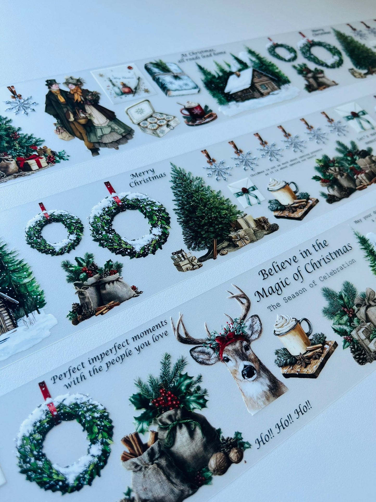 Rustic Yuletide | Matt PET Tape for Scrapbook & Journaling