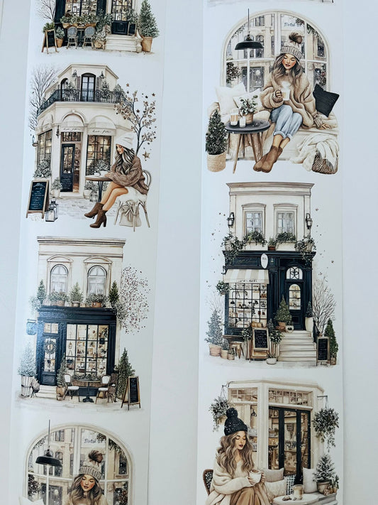Boulevard Muse | Washi Paper | White Background Tape