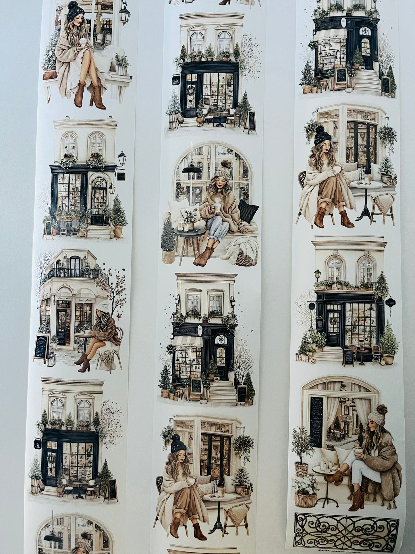 Boulevard Muse | Washi Paper | White Background Tape