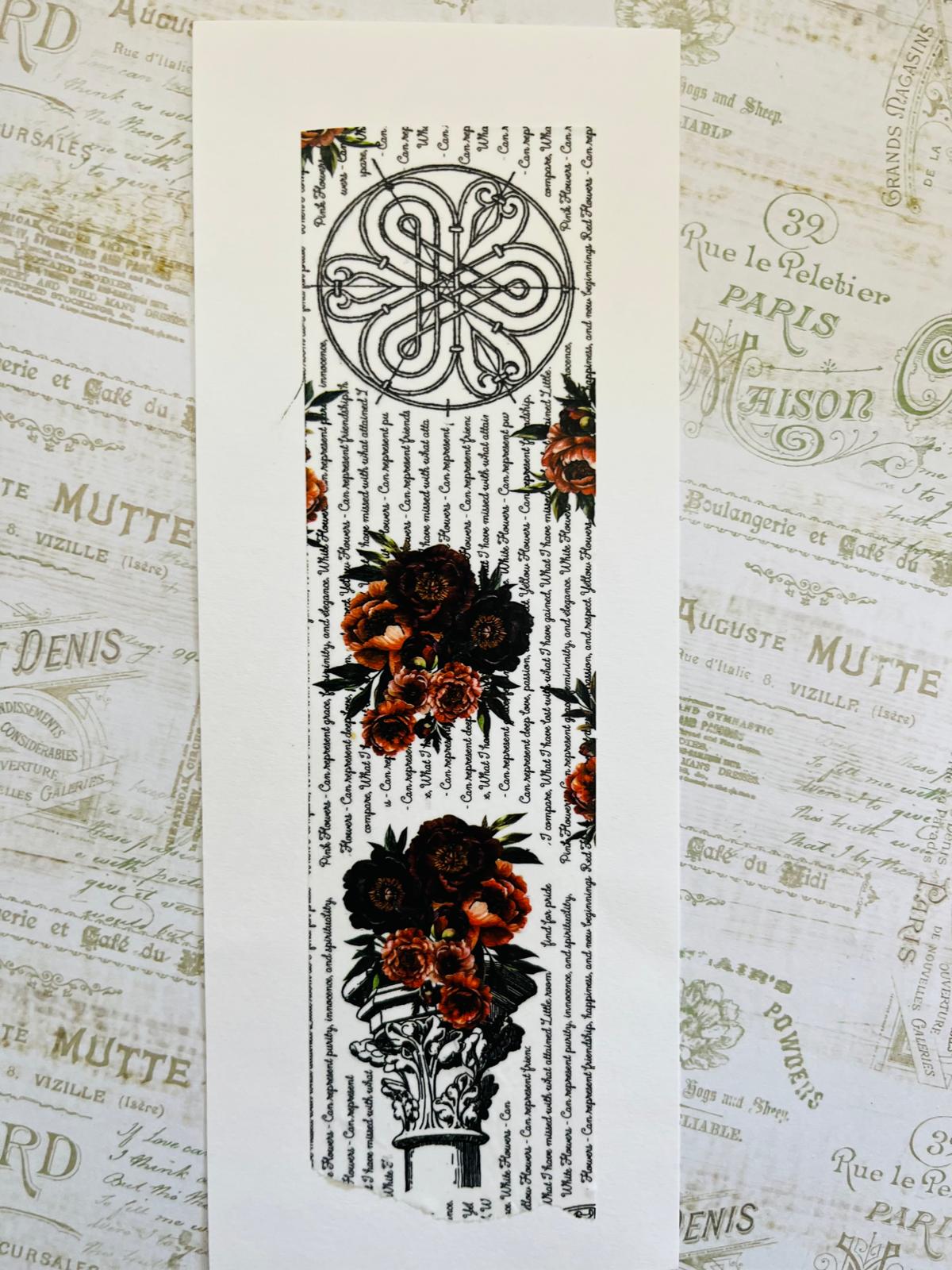 Sepia Scrolls | Washi Tape | 100cm x 5cm
