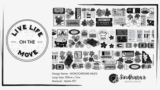 Monochrome Miles | Matte PET Tape
