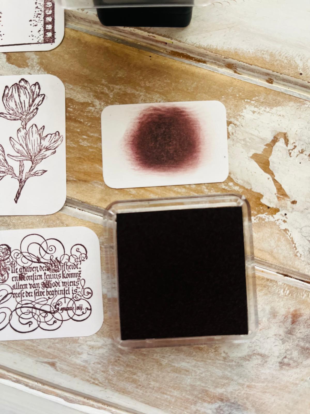 Rich Brown Ink Pad - Deep Earthy Tones for Journaling & Stamping